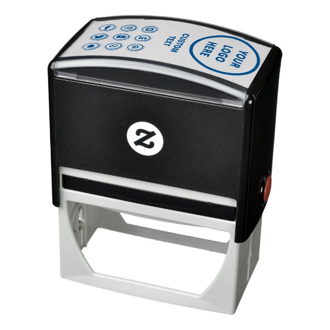  Custom Text Business Logo Personalised Self-inkin Self-inking Stamp (Product)