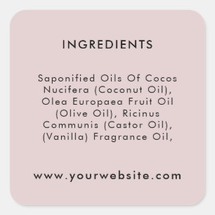 Custom Text Business Package Ingredient Labels