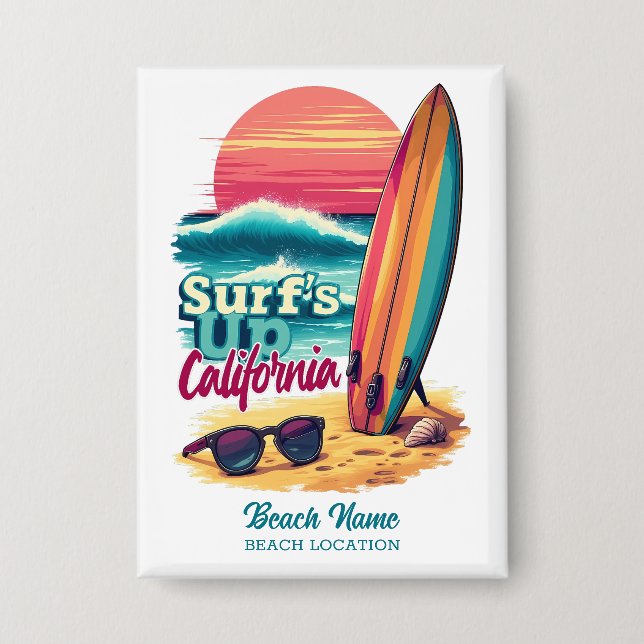 Custom Text California Surfing (Front)