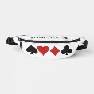 Custom Text Card Player Bum Bags