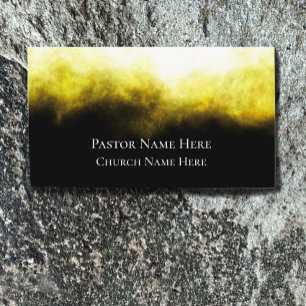 Custom Text Christian Church Pastor Personalised Business Card