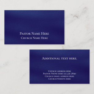 Custom Text Christian Church Pastor Personalized  Business Card