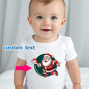 Custom text  🎅Christmas pickleball   Baby T-Shirt