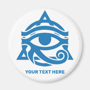Custom Text & Color Eye of Horus Magnet