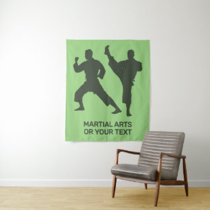 Custom Text & Color Martial Arts Tapestry