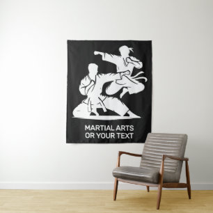 Custom Text & Color Martial Arts Tapestry