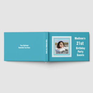 Custom Text & Colour Birthday Guest Book