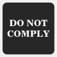 Custom Text/Colour Black Pro Freedom Do Not Comply