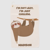 Custom Text & Colour Cute Sloth