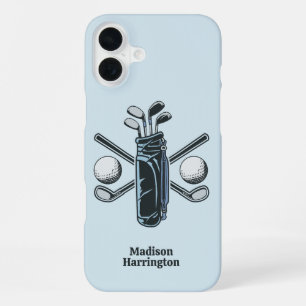 Custom Text & Colour Golf iPhone 16 Plus Case