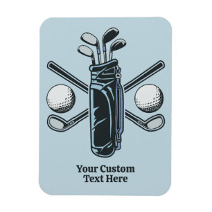 Custom Text & Colour Golf Magnet