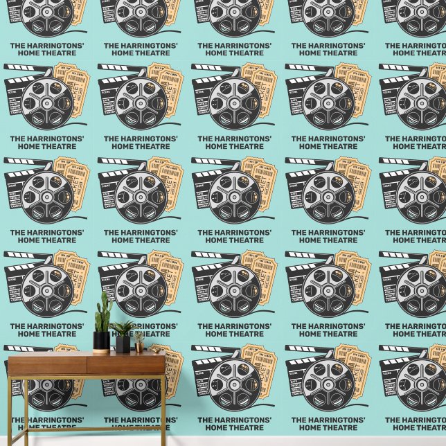 Custom Text & Colour Movie Wallpaper (Hallway)