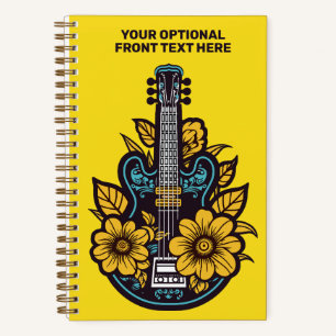 Custom Text & Colour Ukulele Notebook