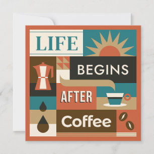 Custom Text Colourful Coffee Quotes