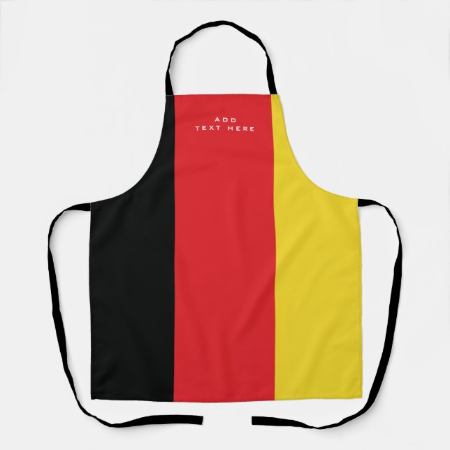 Custom Text Colours of Germany Flag Apron (Front)