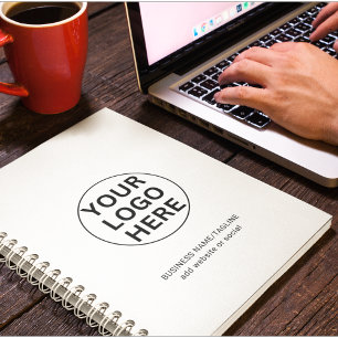 Custom Text & Company Logo l Promotional White Planner