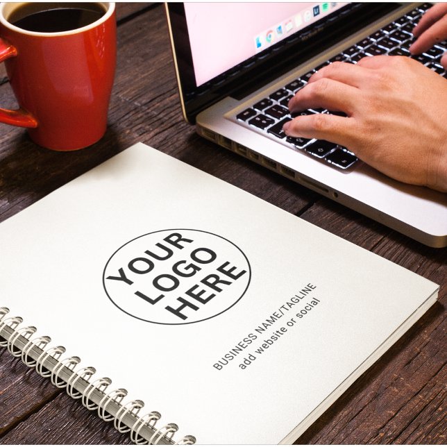 Custom Text & Company Logo l Promotional White  Planner (Creator Uploaded)