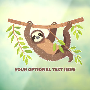 Custom Text Cute Sloth