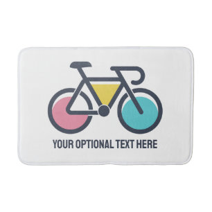 Custom Text Cycling Bath Mat