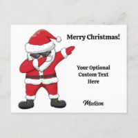 Custom Text Dabbing Dancing Santa
