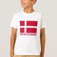 Custom Text Denmark Flag