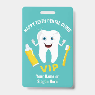 Custom text Dental Clinic badge ID Badge