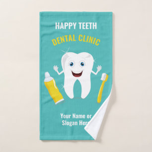Custom text Dental hand towel