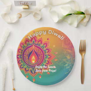 Custom text, Diwali Delight Plate