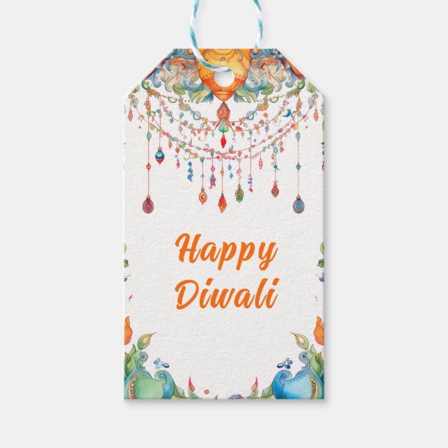 Custom text, Diwali Harmony Tag  (Front)