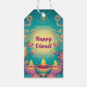 Custom text, Diwali Spark Illuminate & Celebrate Gift Tags