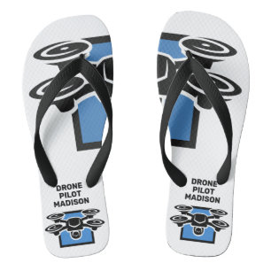 Custom Text Drone Jandals