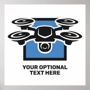 Custom Text Drone Poster
