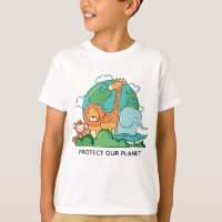 Custom Text Earth with Animals