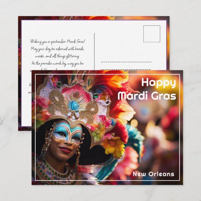 Custom Text Enchanted Revelry, Postcard (Front/Back)