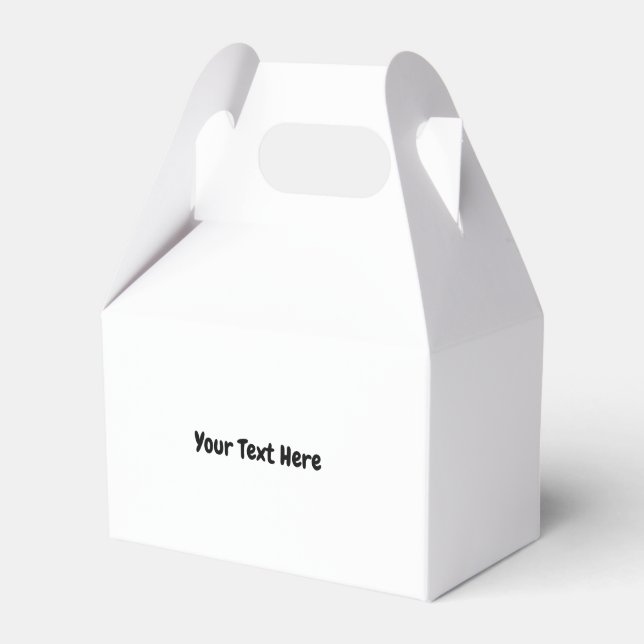 Custom Text  Favour Box (Front Side)