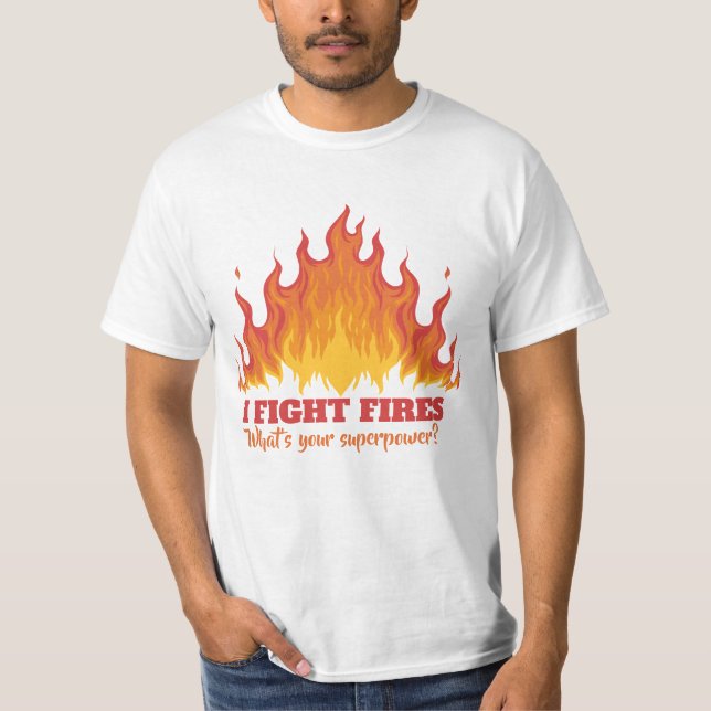 Custom text FIREFIGHTER shirts (Front)