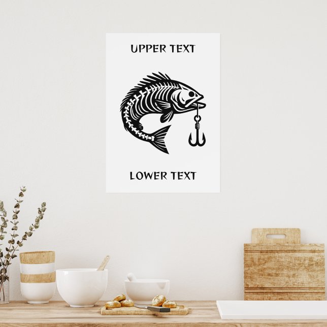 Custom Text Fish Poster (Kitchen)