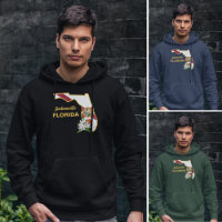 Custom Text Florida Flag & Flower Orange Blossom