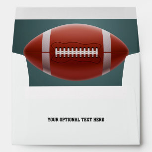 Custom Text Football Envelope
