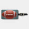 Custom text Football luggage tags