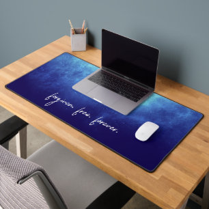 Custom Text Forgiven Cool Modern Christian  Desk Mat