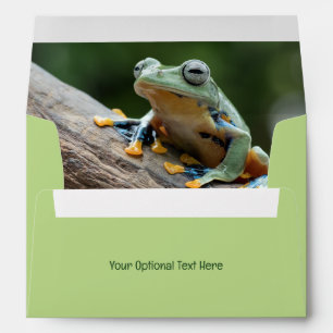 Custom Text Frog Envelope