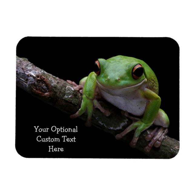Custom Text Frog Magnet (Horizontal)