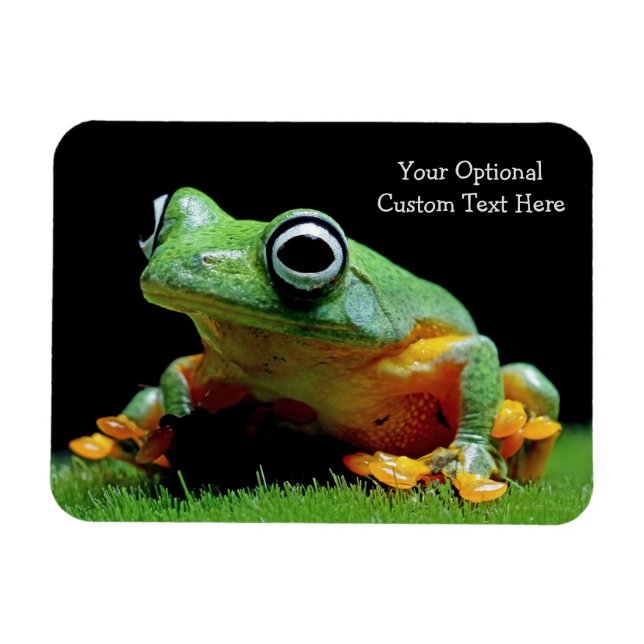 Custom Text Frog Magnet (Horizontal)