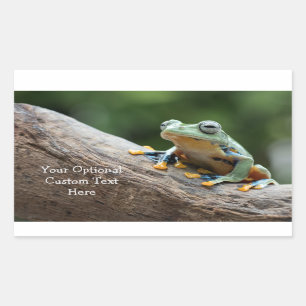 Custom Text Frog stickers