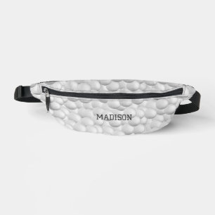 Custom Text Golf Balls Bum Bags