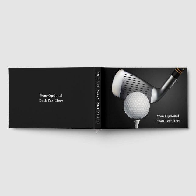 Custom Text Golf Guest Book (Full)