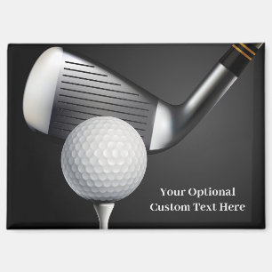 Custom Text Golf Magnet