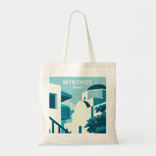 Custom Text Greece Tote Bag