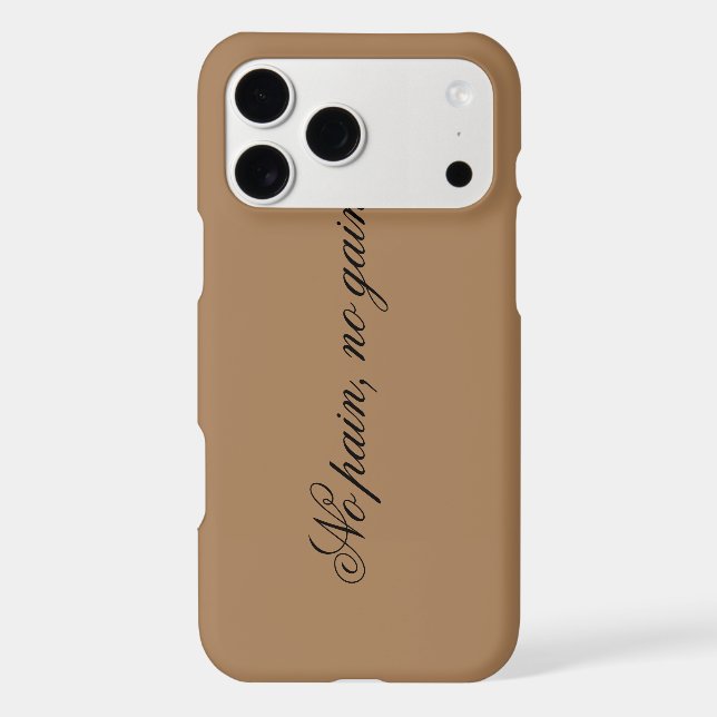 Custom text | gym motivation | And Light Brown, (Back)